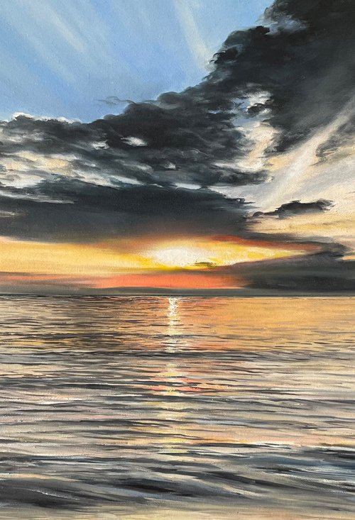 SUNSET SEA by Aflatun Israilov