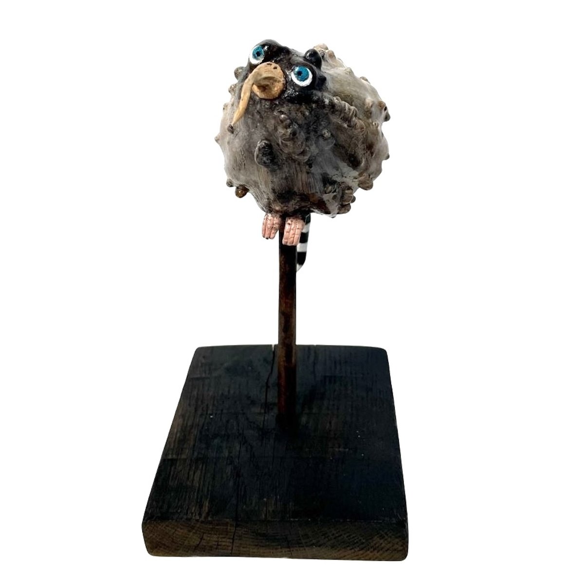 Expressive Wood Sculpture , The Jackdaw By Eleanor Gabriel, 6 X 9, Artwork For Sale On Artfinder