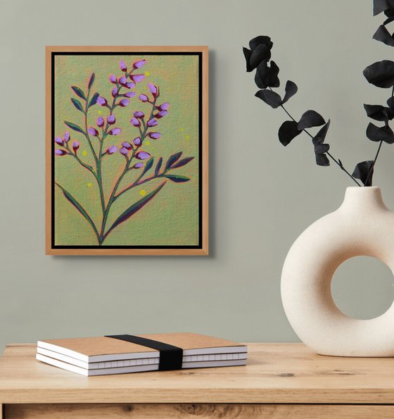 Botanical on Pea Green