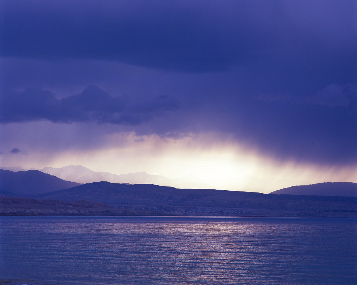 Rain over Issyk-Kul by Dmitriy Gnatko