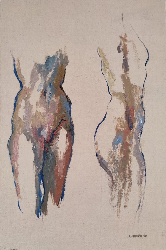 Two female figures