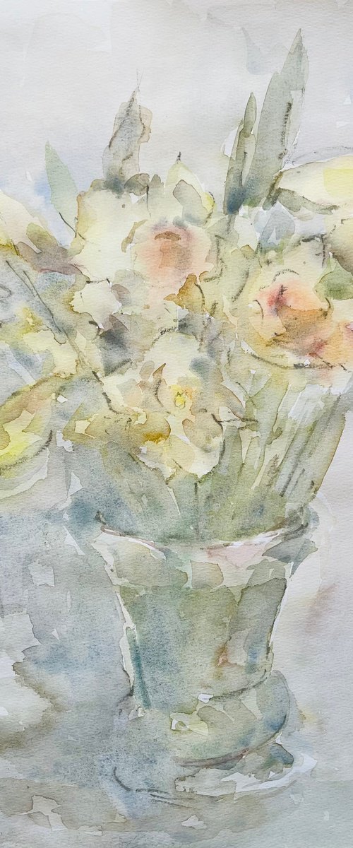 Daffodils 41x29  2025 by Elena Klyan