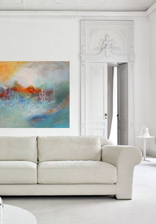 marina brumosa - marine landscape in the mist by Doris Duschelbauer