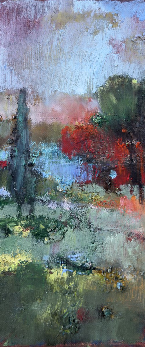 Abstract landscape. The Space Between Moments by Olha Laptieva