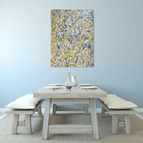 'Water Blue Flowers'