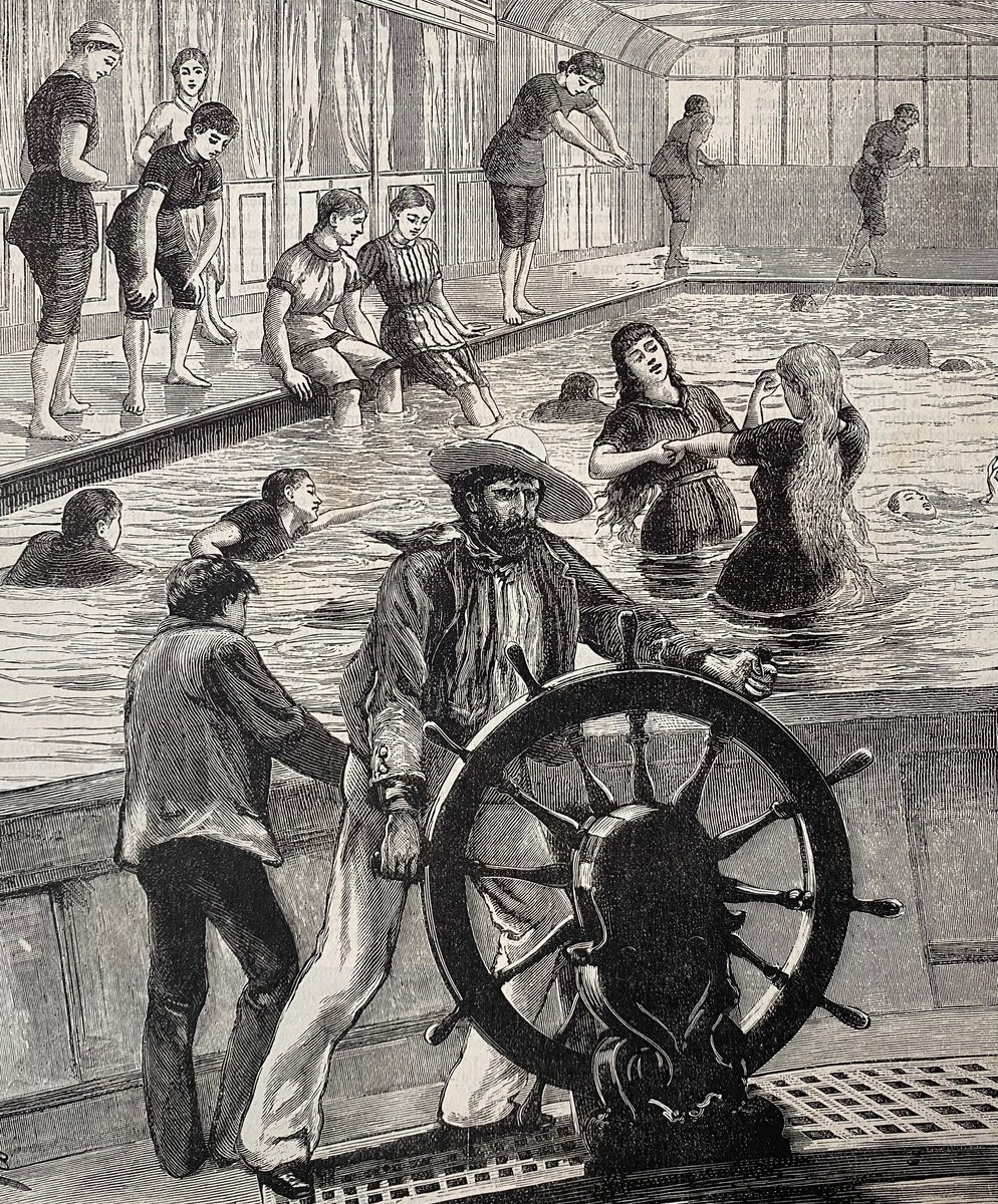 Surrealistic Collage , Swimming Pool Sailors By Tudor Evans, 7 X 8, Artwork For Sale On Artfinder