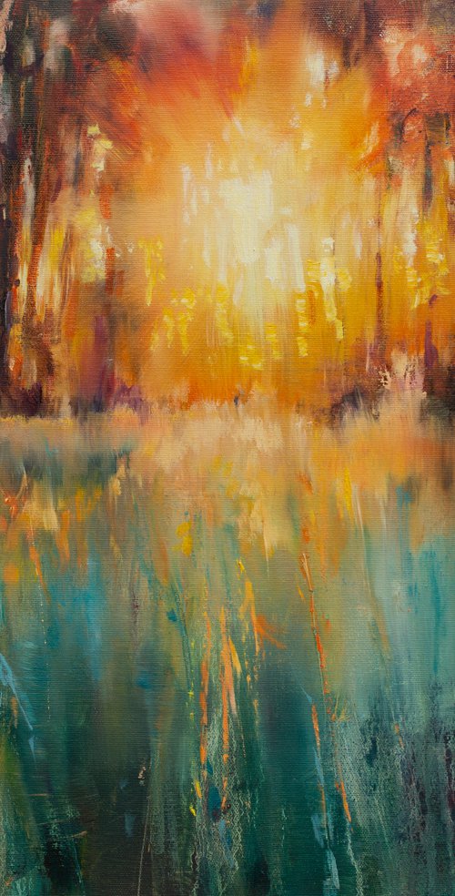 Orange forest by Olha Laptieva