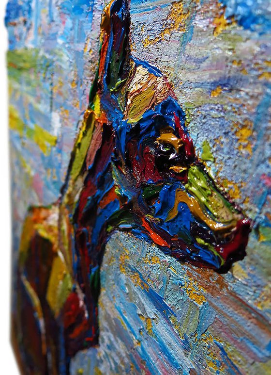 Original Oil Painting Cat
