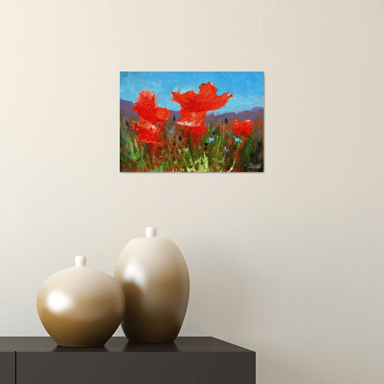 Coral Poppies 21X30