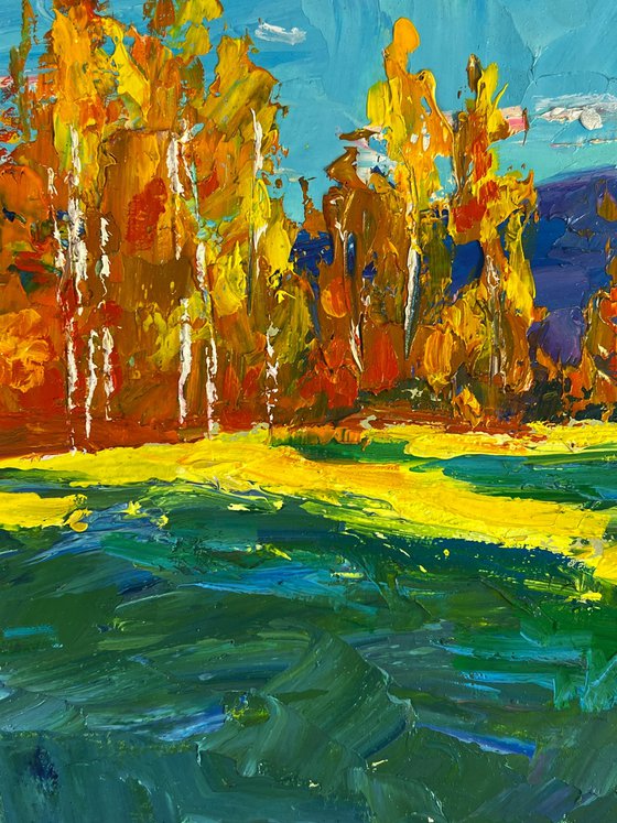 Golden Birch Forest