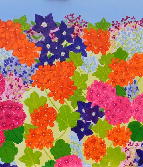 Bright Summer Flowers by Ruth Cowell