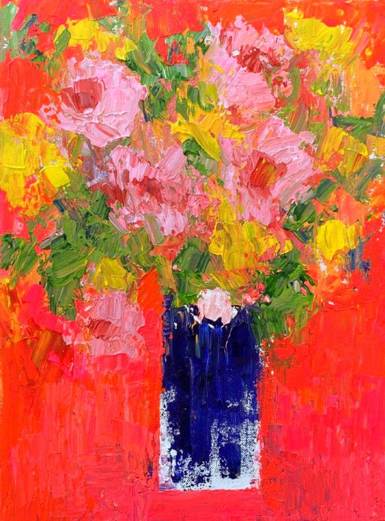 Summer Bouquet on Pink