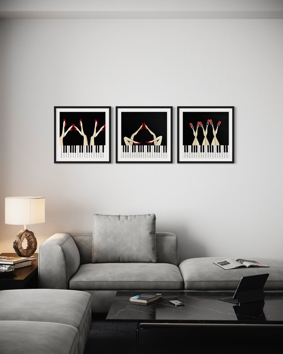 Triptych “Divas de Jazz” (Giclée prints)