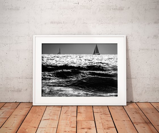 Two Sailboats | Limited Edition Fine Art Print 1 of 10 | 90 x 60 cm