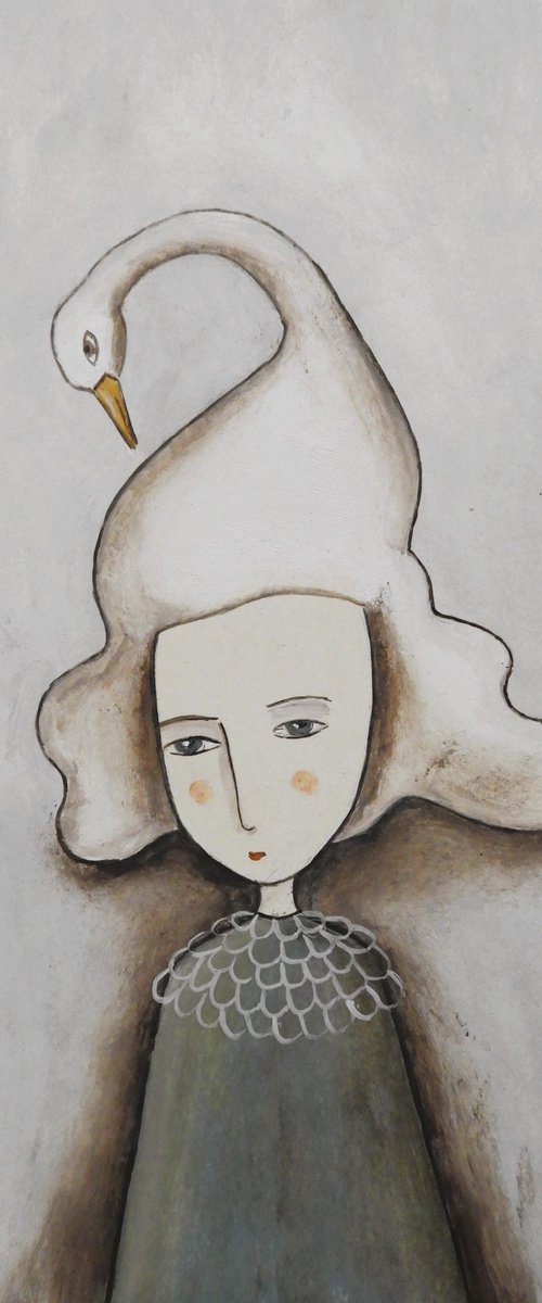 The woman and the goose by Silvia Beneforti