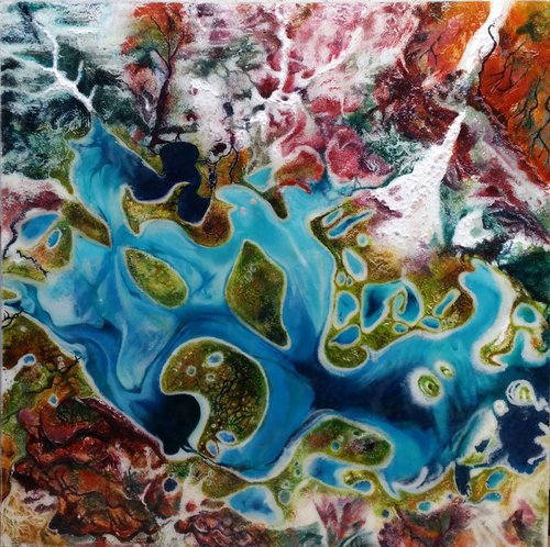 EARTH FROM ABOVE 3D - AUSTRALIA LAKE by Ivana Pavlikova
