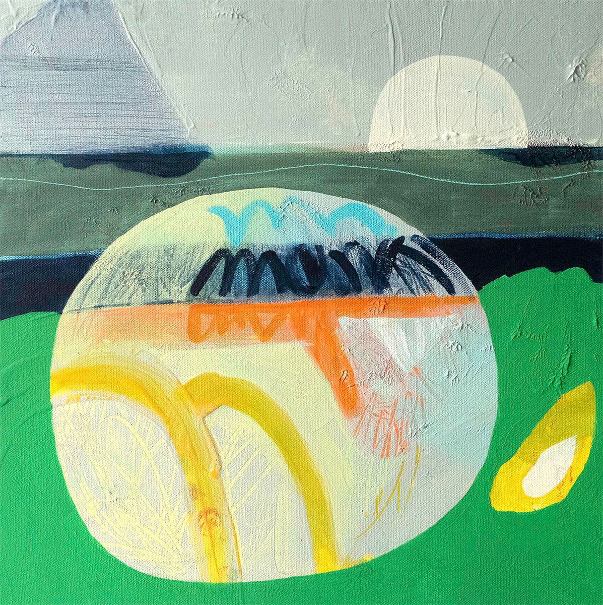Globe By Suzie Cumming, 17 X 17, Artwork For Sale On Artfinder