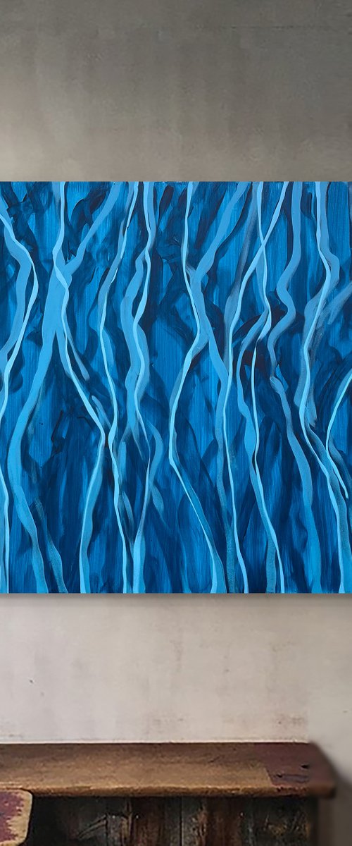 Dancing in the Shadows Two - 152 x 91cm acrylic on canvas by George Hall