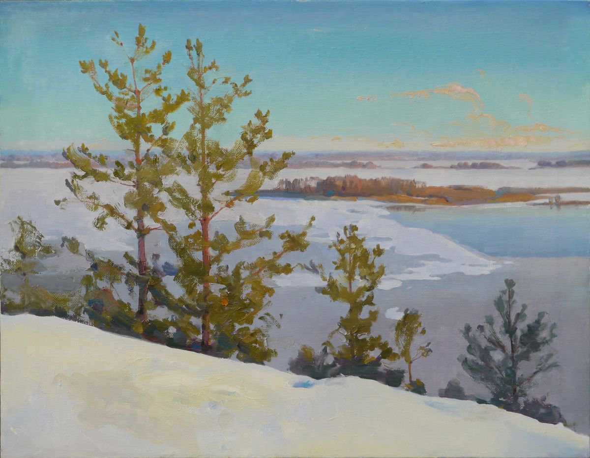 Pines over the Dnieper by Victor Onyshchenko