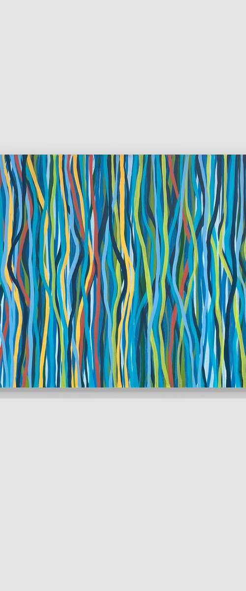 Rio Funk - 152 x 61cm acrylic on canvas by George Hall