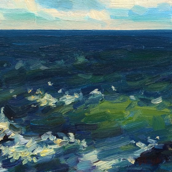 Deep black sea