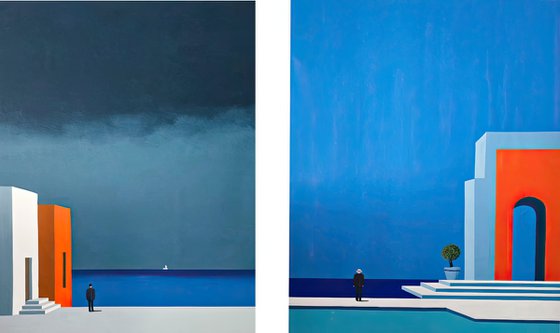 Before and After Diptych