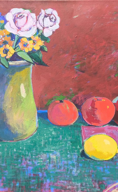 Still Life With Roses by Hayk Makyan