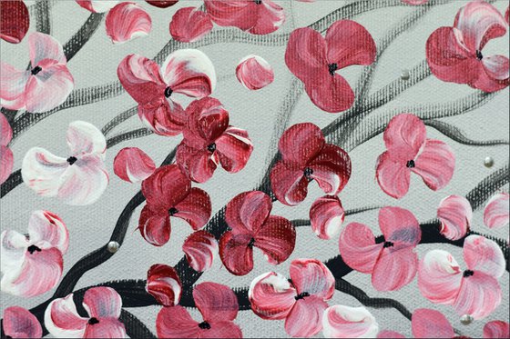 Romantic Dream - Abstract - Acrylic Painting - Canvas Art - Wall Art - Flower Painting - Ready to Hang