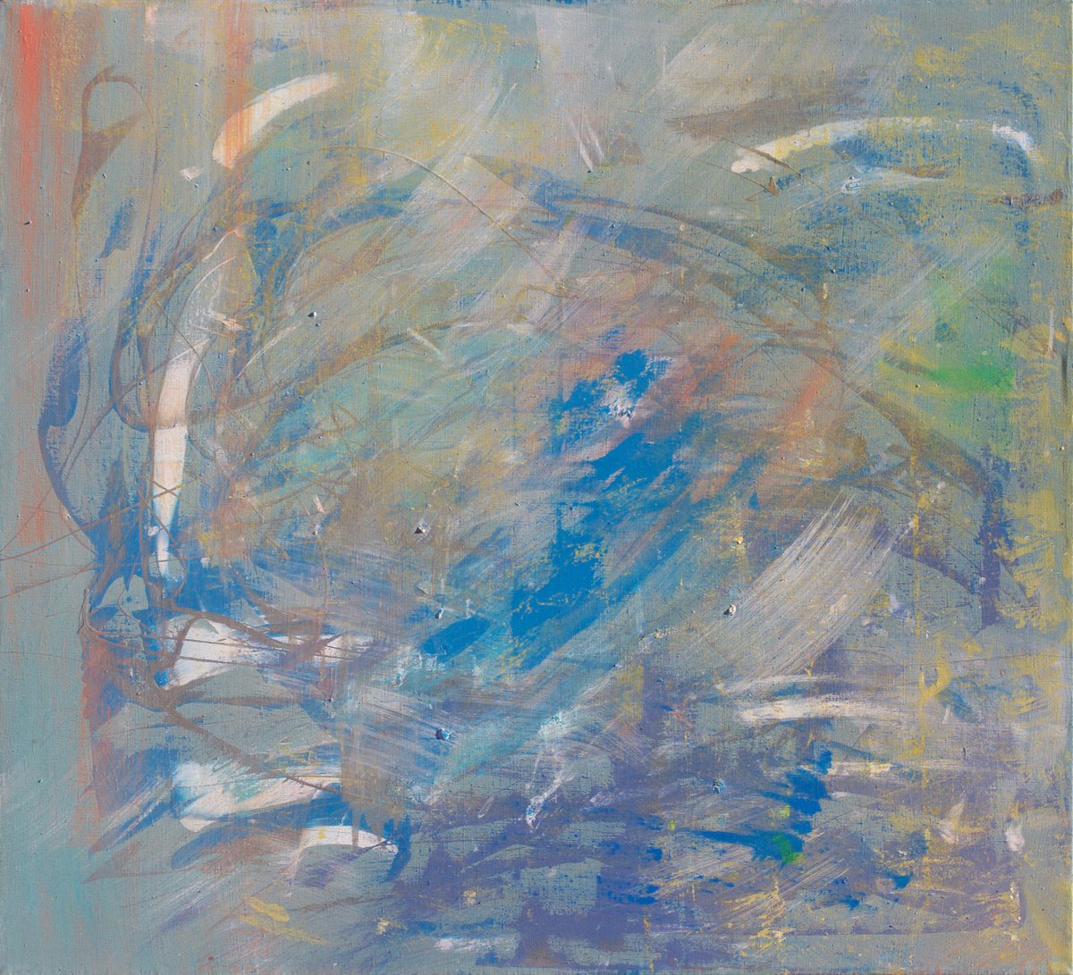 Abstract Oil Painting By Anatoliy Menkiv, 43 X 39, What Do You Think About The Wind, Original Artwork