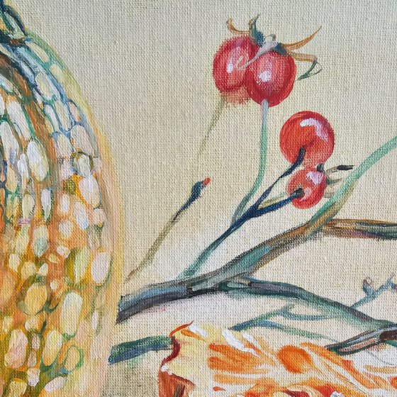 Pumpkins and Rose Hips