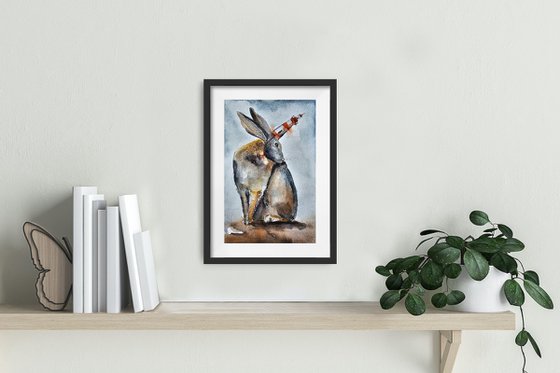 Rabbit With Lighthouse (small)