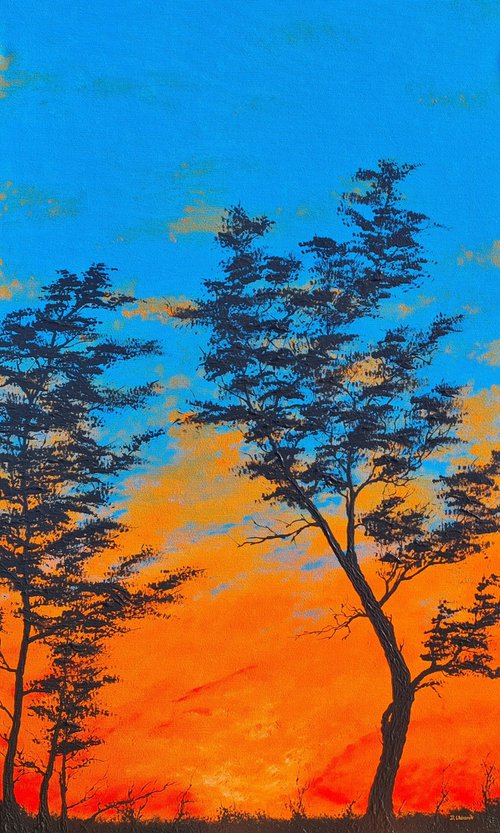 Orange sunset 3 by Daniel Urbaník