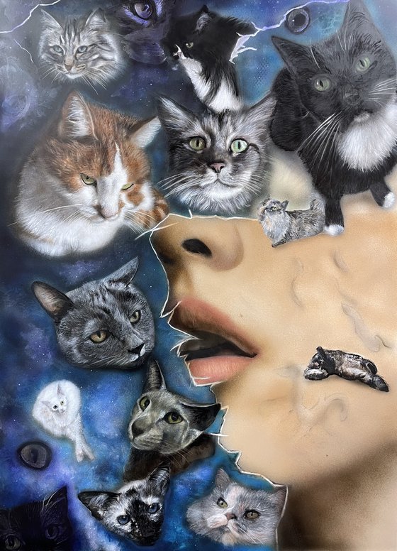 Cat Galaxy Dream