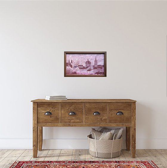 Lviv City Rooftops Original Painting