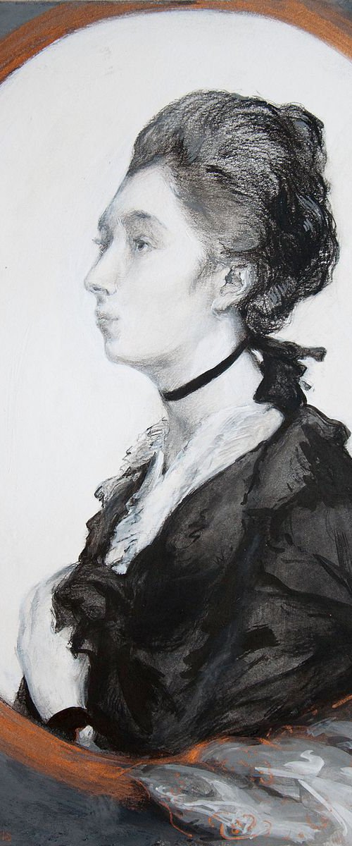 Mary. Portrait after Thomas Gainsborough by Daria Yablon-Soloviova