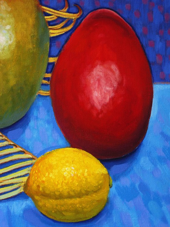 Fruit and Palm Leaf