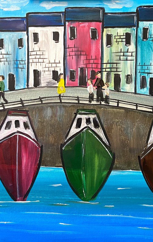 boats in A Row 2 by Aisha Haider