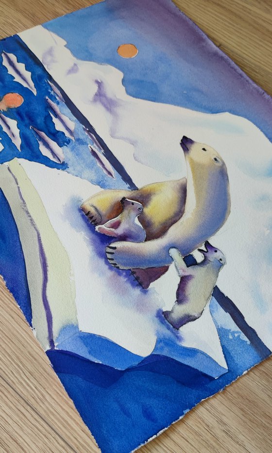 A Polar Bear Family