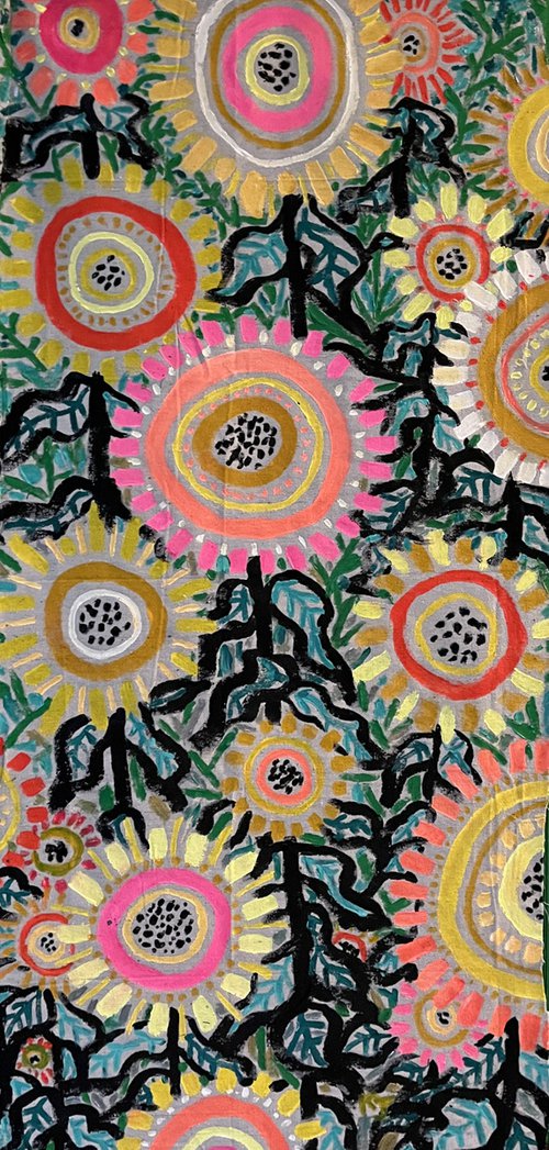 Sunflower Scroll by Katie Jurkiewicz