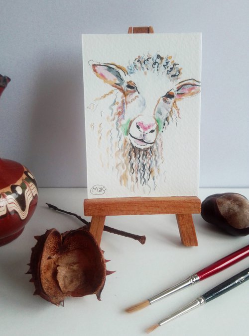 Sheep Miniature by MARJANSART