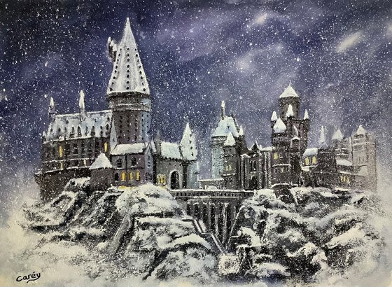 Hogwarts in the snow