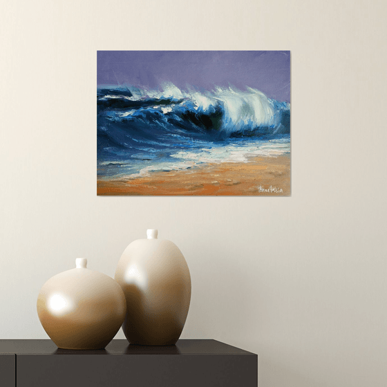 Sea waves landscape