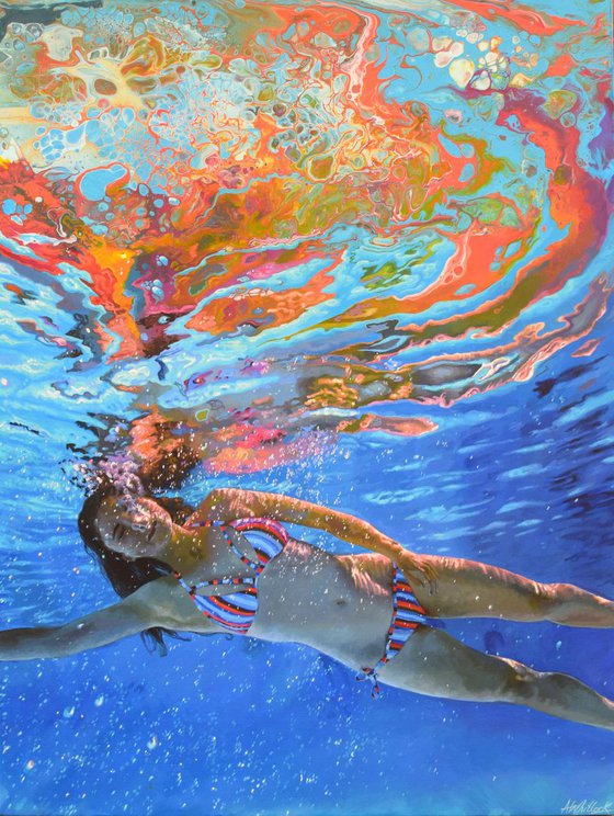 Underwater Painting - Set Afire