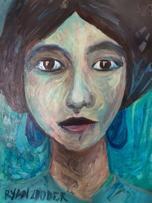 Lady In Blue by Ryan  Louder