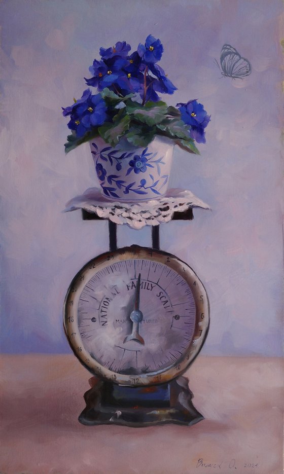 "Still life with violet"