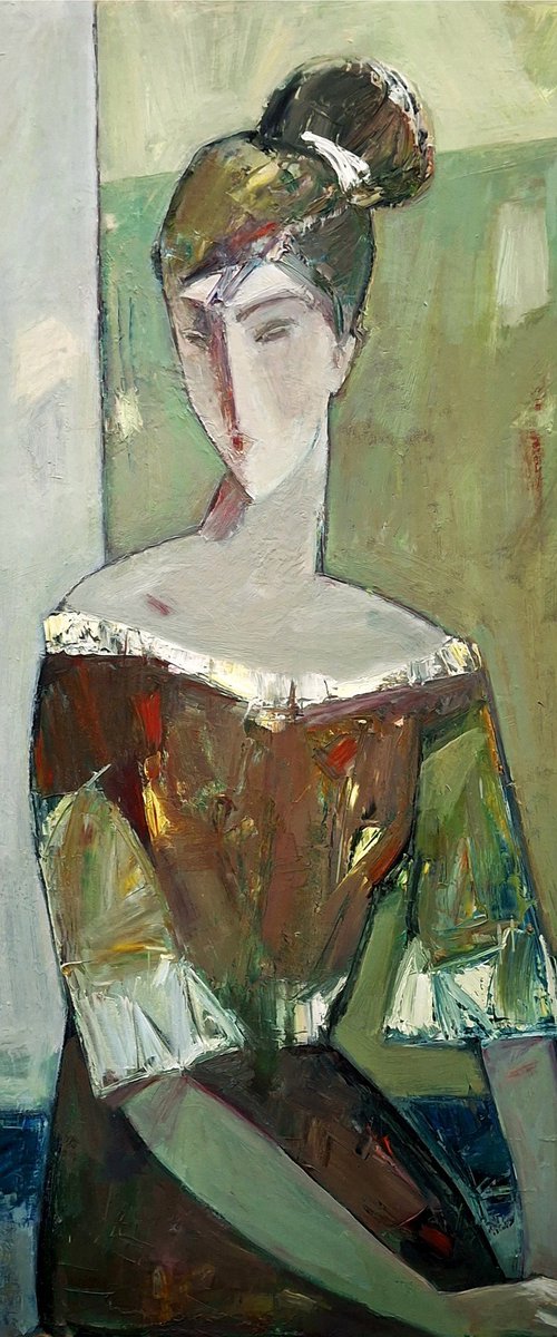 The Lady in Green by Matevos Sargsyan