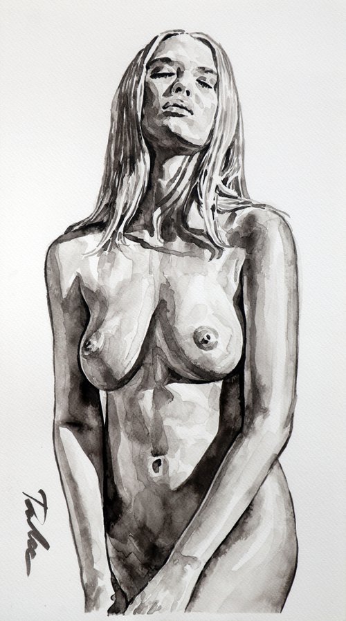 "Pure nudity"/ 25x45 cm by Tashe