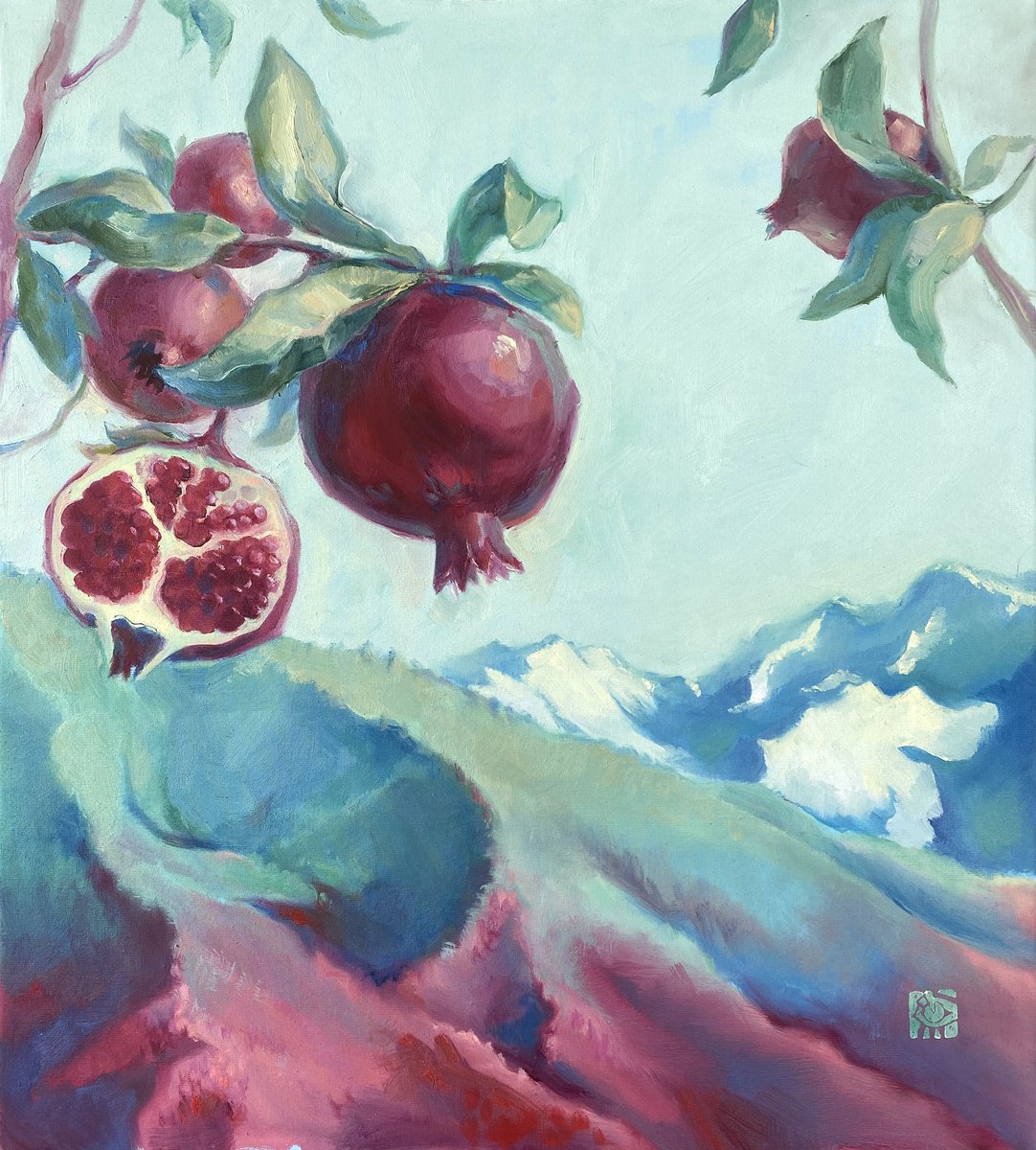 Pomegranates by Alek Tretiak