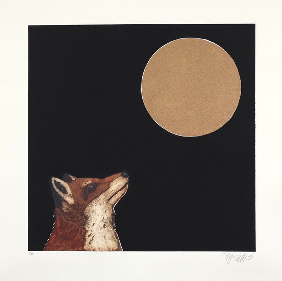 Midnight Fox and Midnight Owl Printset