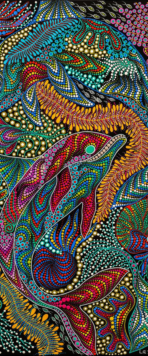 Ocean Dolphins by Oxana Lazari